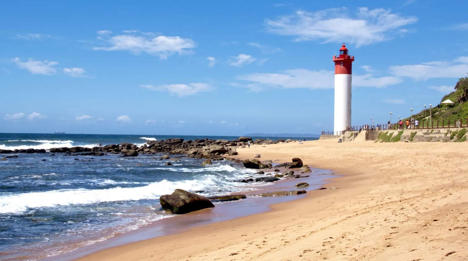 Lighthouse on Umhlanga beach.